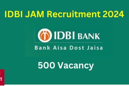 IDBI JAM Recruitment 2024