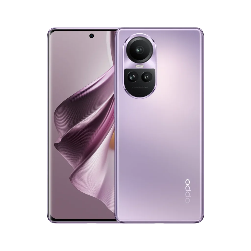 Oppo Reno 10 Pro back and front look