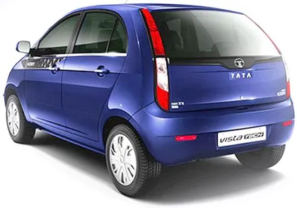 Tata Indica Vista Aura Safire back view